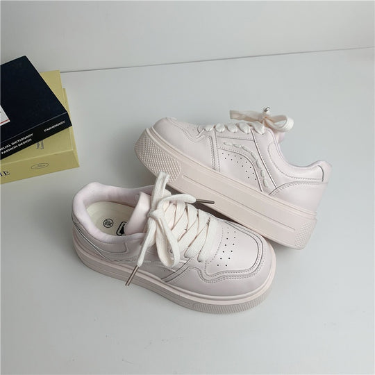Damen Platform Sneakers mit modischem Design und dämpfender Sohle EB