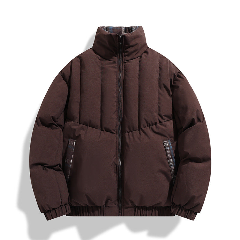 Herren isolierte Steppjacke mit hohen Kragen und praktischen Taschen EB