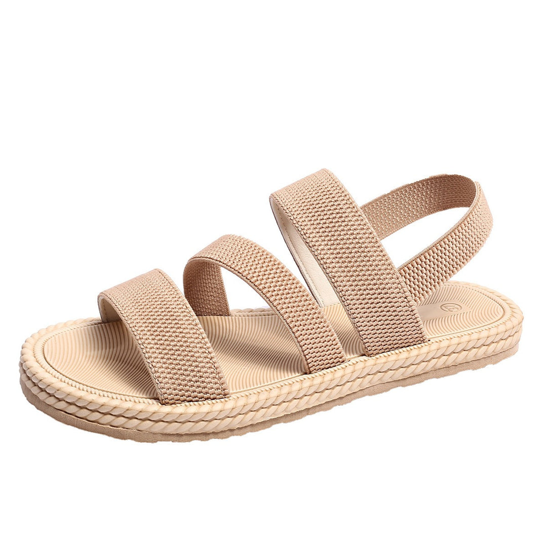 Damen modische Riemchensandalen mit rutschfester Sohle EB