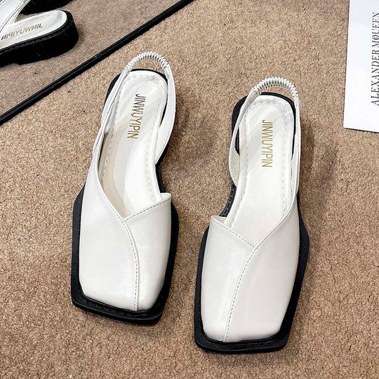 Damen Elegante Riemchen-Sandalen mit quadratischer Zehenpartie und flexibler Sohle EB