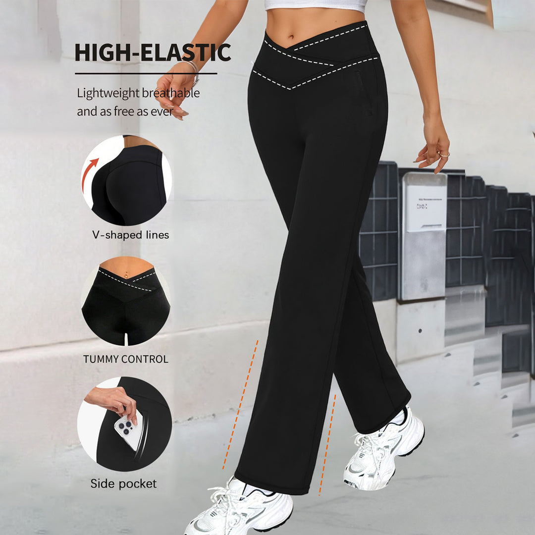 Damen Kompressionshose mit hoher Taille und Tummy Control EB
