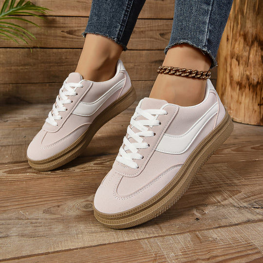 Damen Sportliche Sneaker mit modischem Farbkontrast und rutschfester Sohle EB