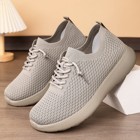 Damen Atmungsaktive Komfort Sneakers mit elastischem Schnürsystem EB