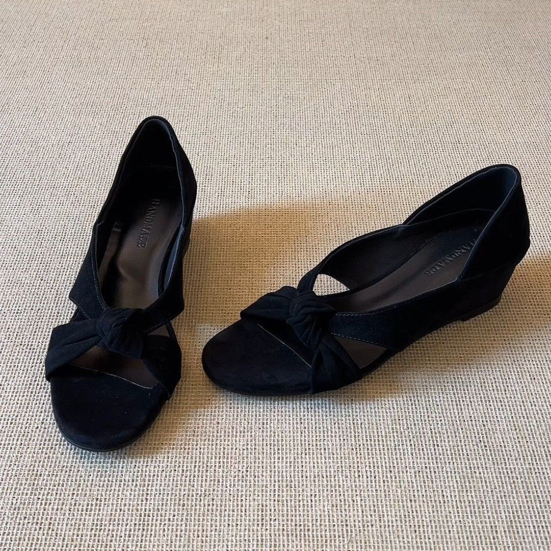Damen elegante Mokassins mit modischem Knoten-Detail EB