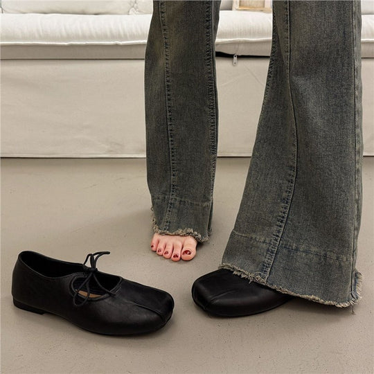 Damen Ballerina Schuhe mit elegantem Spitzendesign EB