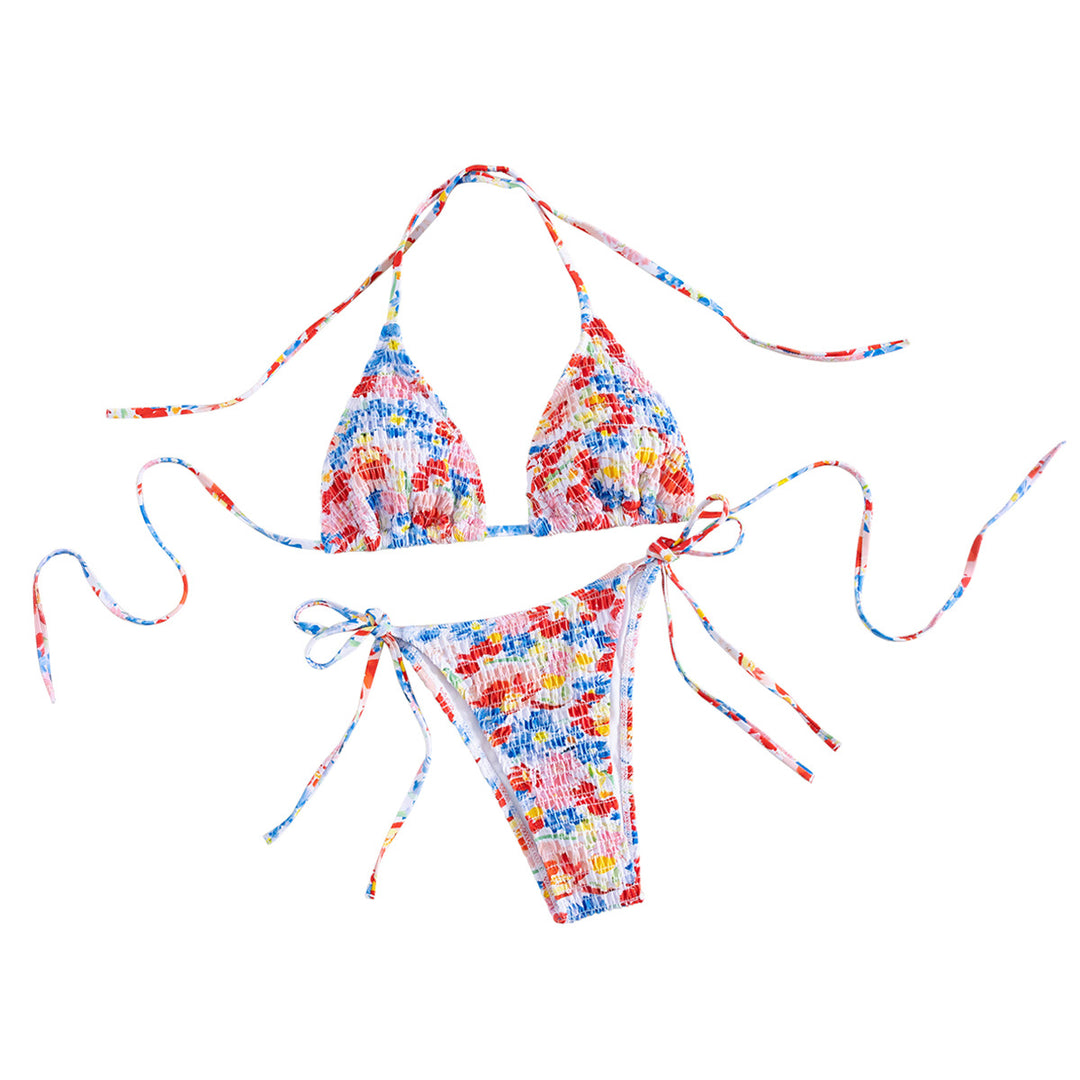 Damen Bikiniset mit buntem Mustermix EB