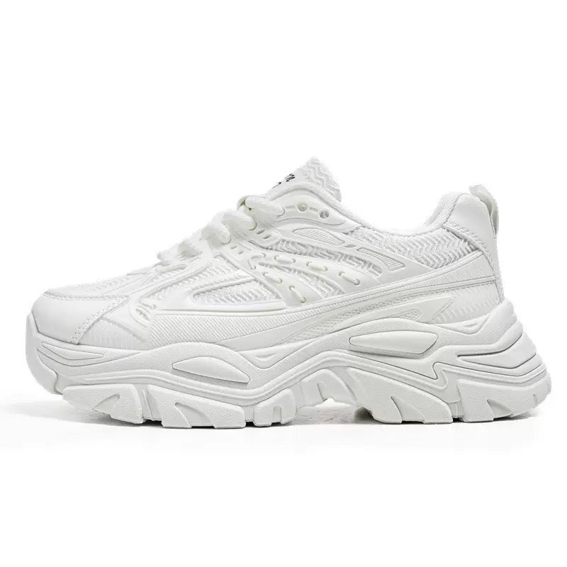 Damen Sportliche Chunky Sneakers mit elastischer Dämpfung und rutschfestem Profil EB