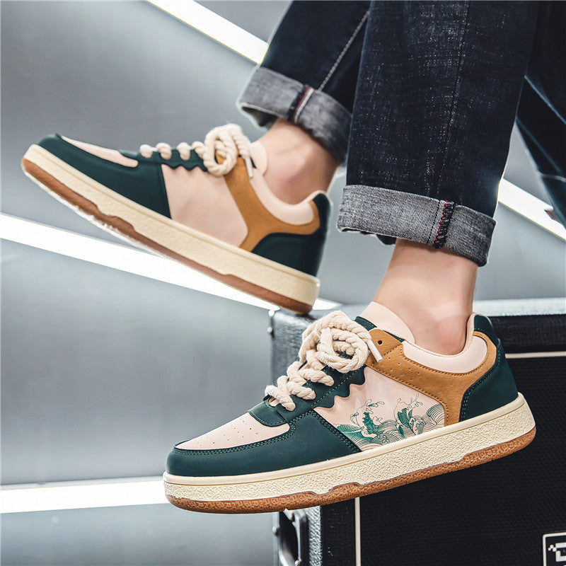 Damen Sneaker mit trendigem Design und hochwertiger Leder-Oberfläche EB
