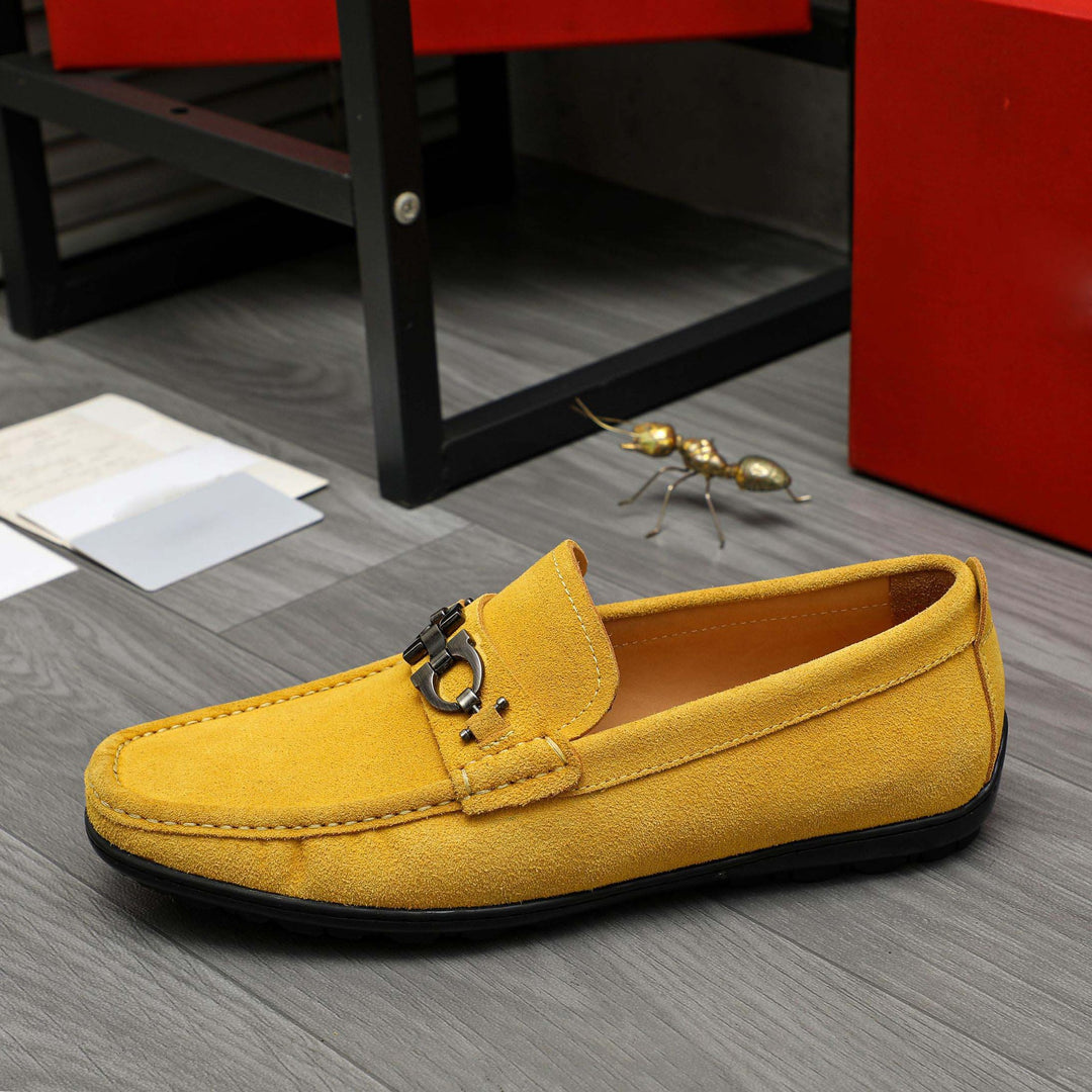 Damen Mokassin mit modischem Zierdetail aus hochwertigem Wildleder EB