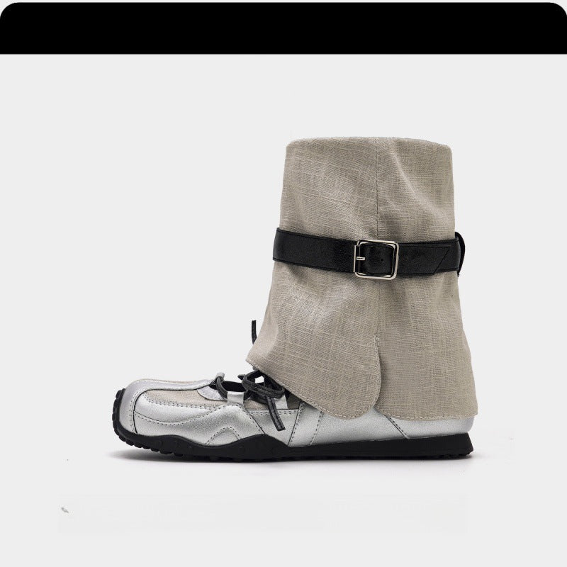 Damen modische Stiefel mit verstellbarem Riemen und rutschfester Sohle EB