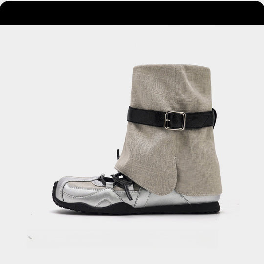 Damen modische Stiefel mit verstellbarem Riemen und rutschfester Sohle EB