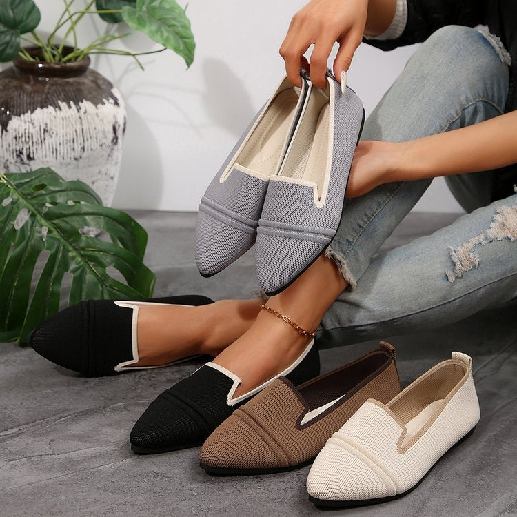 Damen elegante und bequeme Slip-On Ballerinas EB