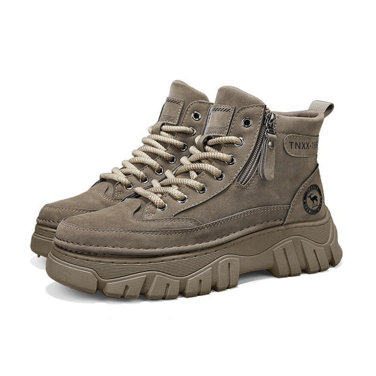 Damen Modische High-Top Stiefel mit robustem Profil und innovativem Verschlusssystem EB