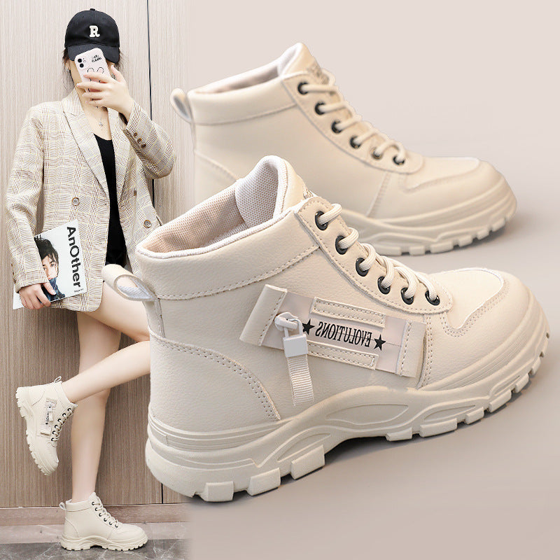 Damen modische High-Top Sneakers mit strapazierfähigem Obermaterial und optimaler Dämpfung EB