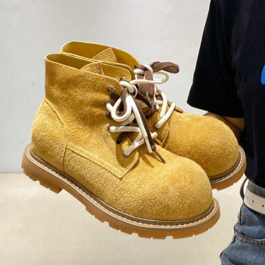 Damen bequeme und stilvolle Chelsea Boots mit trendy Schnürung EB