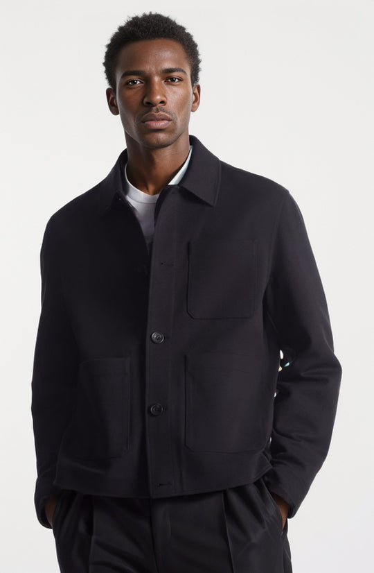 Herren modische Utility-Jacke mit praktischen Taschen EB