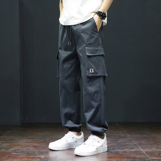Herren Cargo-Hose mit praktischen Taschen und verstellbarem Bund EB