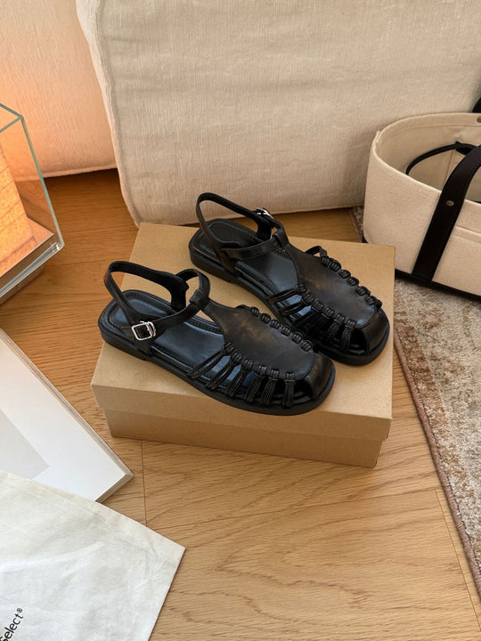 Damen Sandalen mit raffiniertem Riemendesign und komfortablem Fußbett EB