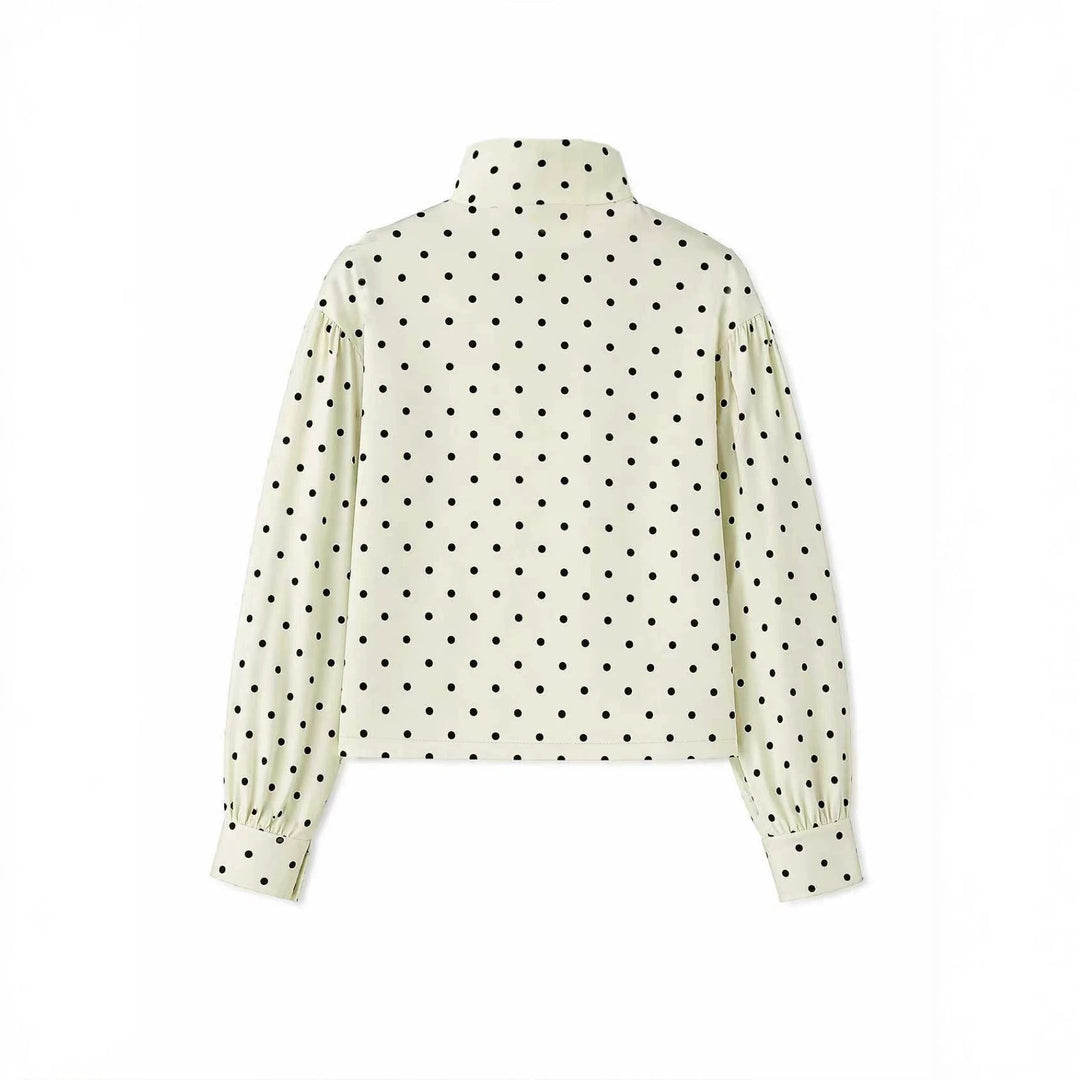 Damen Kurzjacke mit Stehkragen und Voluminösen Ballonärmeln EB