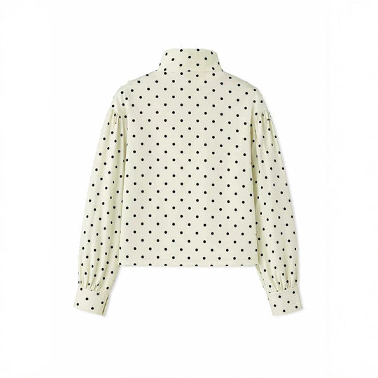 Damen Kurzjacke mit Stehkragen und Voluminösen Ballonärmeln EB