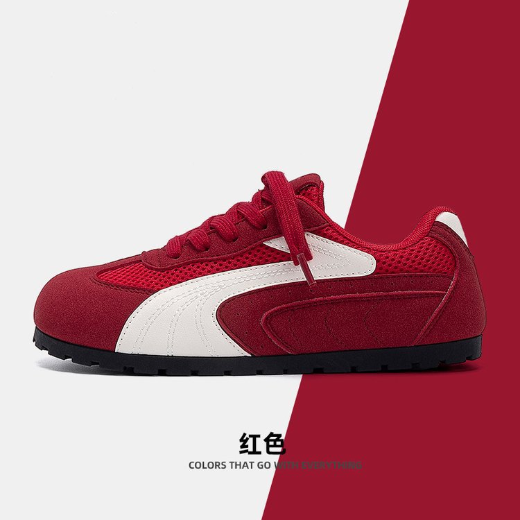 Damen sportliche Sneakers mit atmungsaktiver Oberflächenstruktur und rutschfester Sohle EB