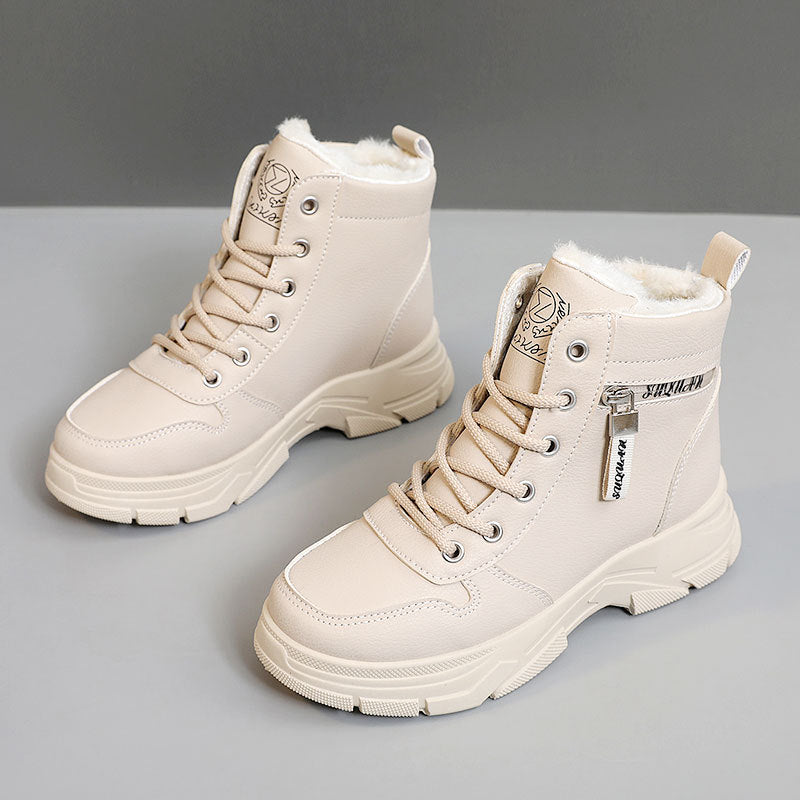 Damen Winterliche High-Top Sneaker mit kuscheligem Innenfutter EB