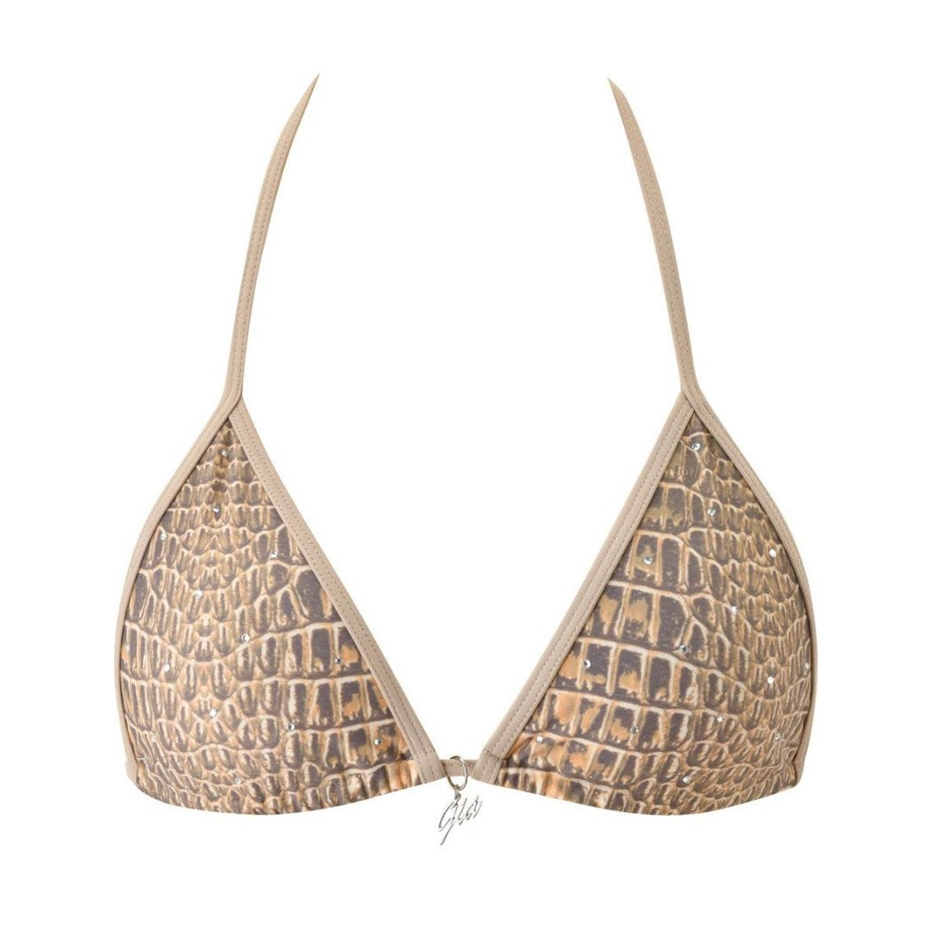 Damen Triangel-Bikini mit seitlichen Bindebändern EB