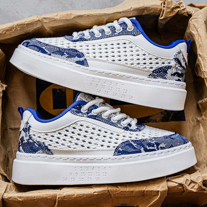 Damen Komfortable Plateau-Sneaker mit atmungsaktivem Obermaterial EB