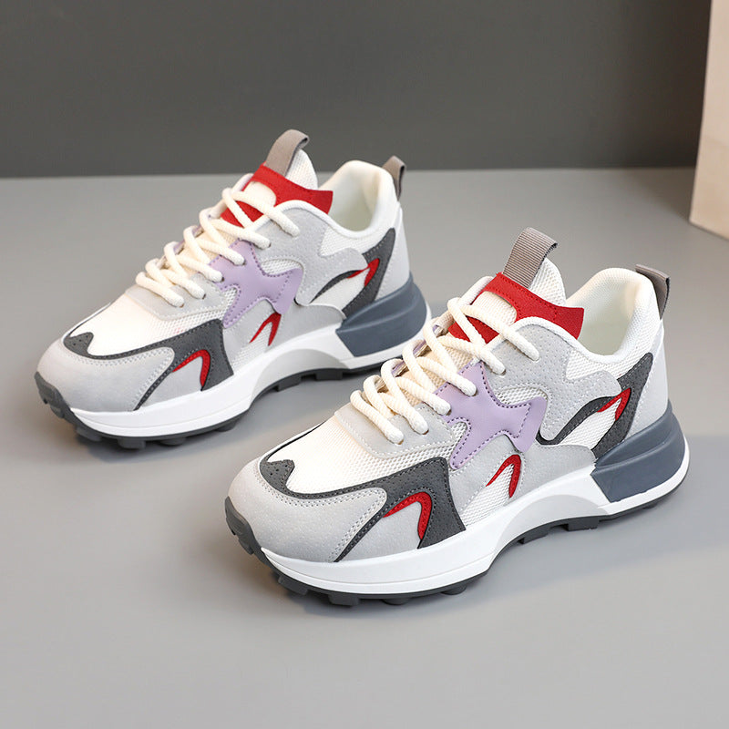Damen Sportliche Lauf-Sneaker mit stoßdämpfender Sohle und modischem Design EB