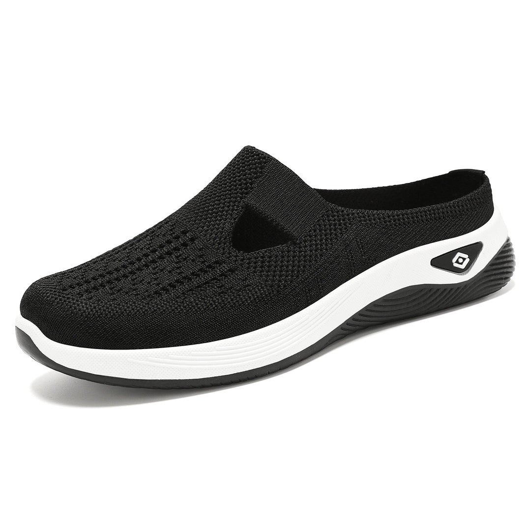 Damen Slip-On Freizeitschuhe mit atmungsaktivem Obermaterial und rutschfester Sohle EB