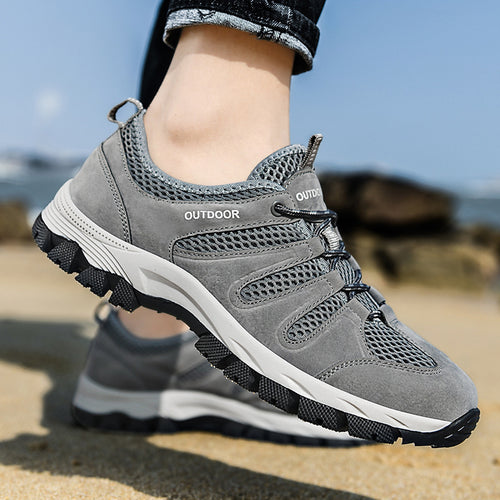 Damen Sportliche Outdoor-Sneaker mit atmungsaktivem Obermaterial und rutschfester Sohle EB