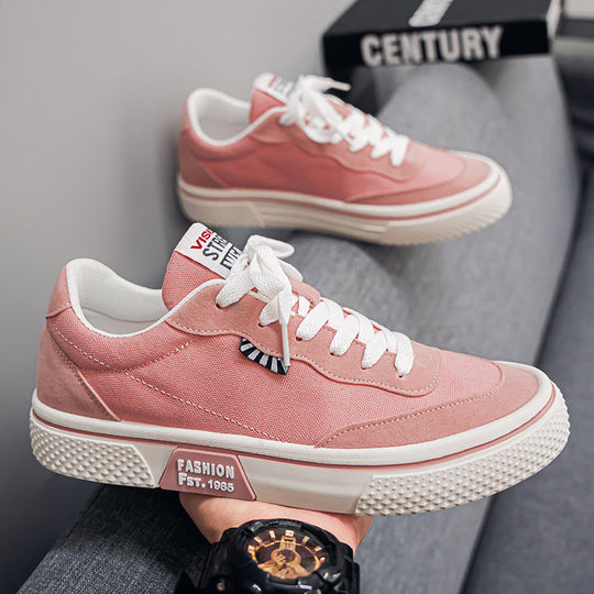 Damen Modische Sneakers mit strapazierfähigem Canvas-Obermaterial und dämpfender Laufsohle EB