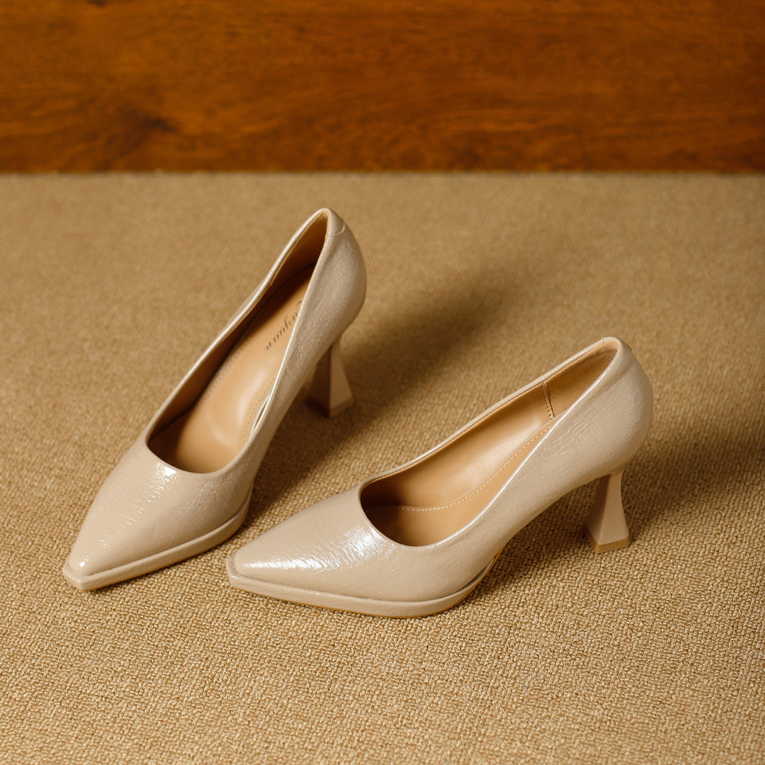 Damen elegante Spangenpumps mit modischem Blockabsatz EB