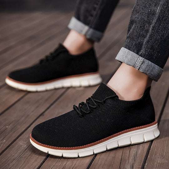 Damen Sportliche Knit Sneaker mit atmungsaktivem Obermaterial und flexibler Sohle EB