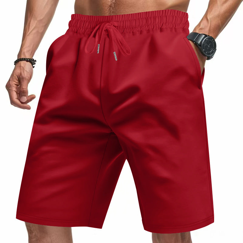 Herren Sportliche kurze Laufshorts mit elastischem Bund und praktischem Kordelzug EB