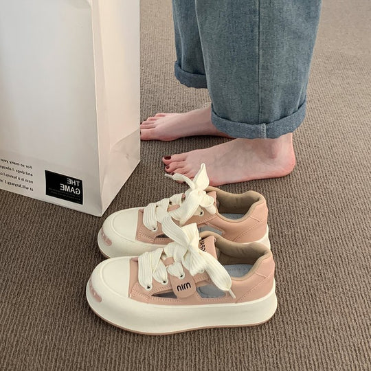 Damen modische Sneakers mit atmungsaktiver Mesh-Oberfläche und dämpfender Sohle EB