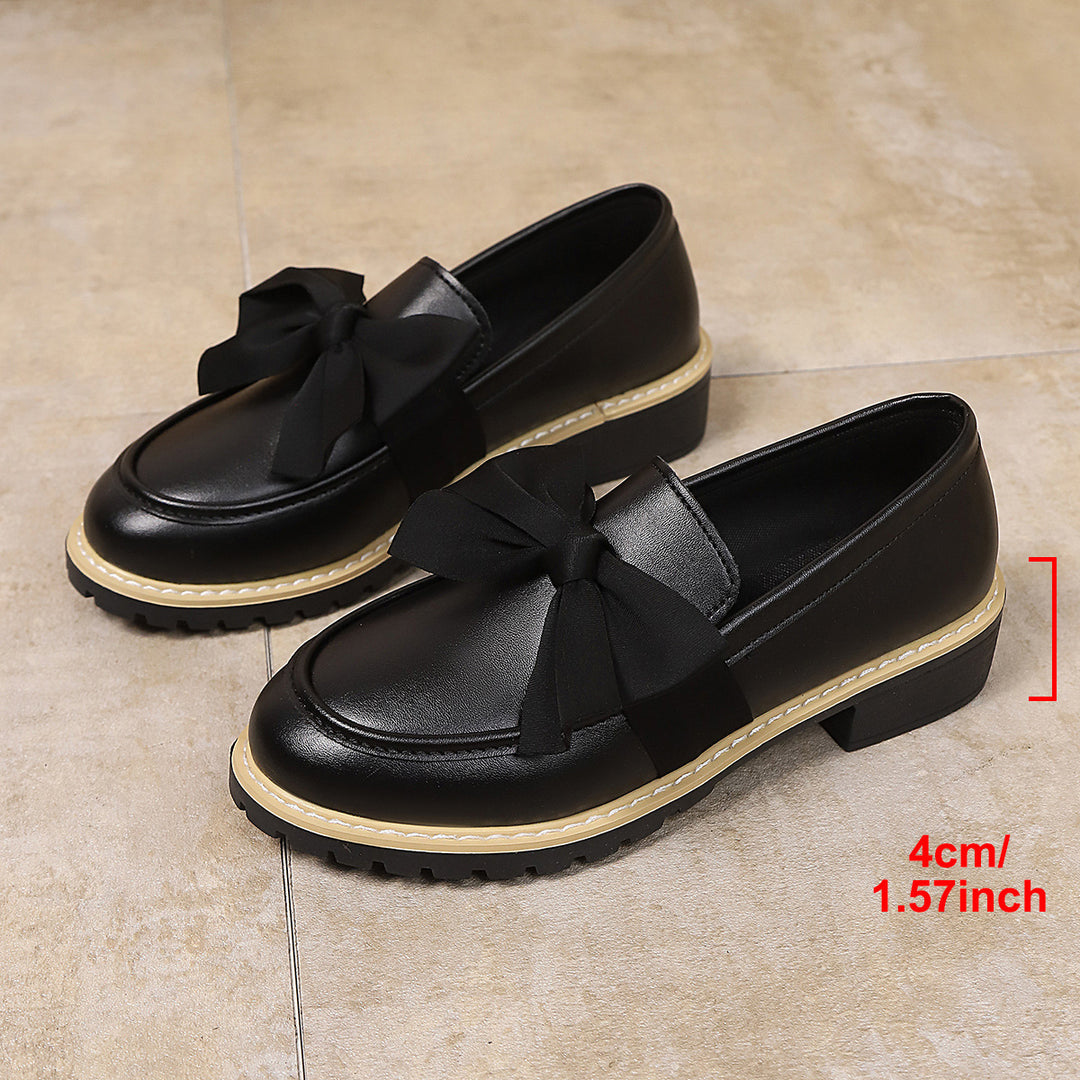 Damen Ballerina-Schuhe mit dekorativen Schleifen und rutschfester Sohle EB