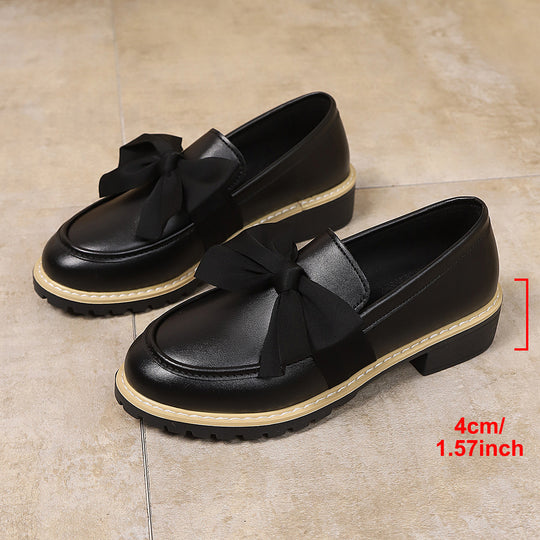 Damen Ballerina-Schuhe mit dekorativen Schleifen und rutschfester Sohle EB