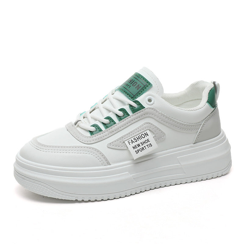 Damen modische Plateau Sneakers mit sportlicher Profilsohle und atmungsaktiver Konstruktion EB