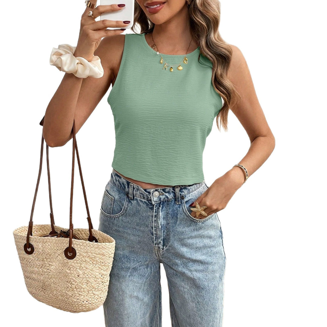 Damen Kurz-Top aus leichtem Jersey-Material mit femininer Raffung EB