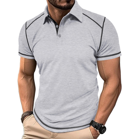 EB | Kurzärmeliges Poloshirt zum Spleißen