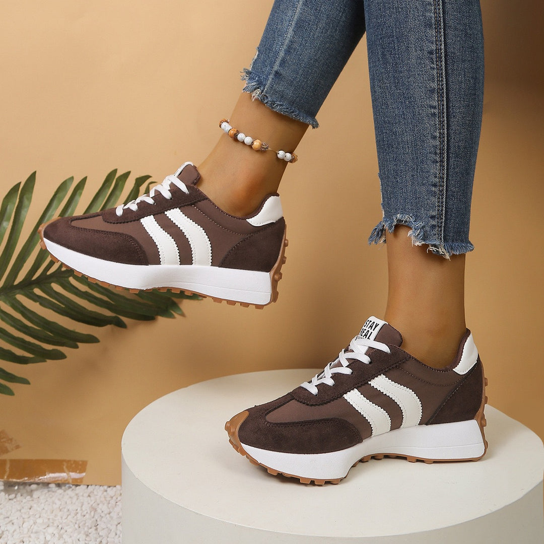 Damen Sportliche Sneakers mit rutschfester Sohle und atmungsaktivem Obermaterial EB