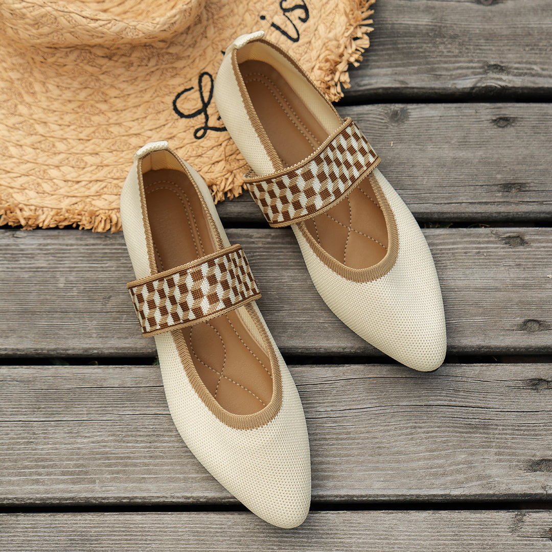 Damen elegante Slingback-Ballerinas EB