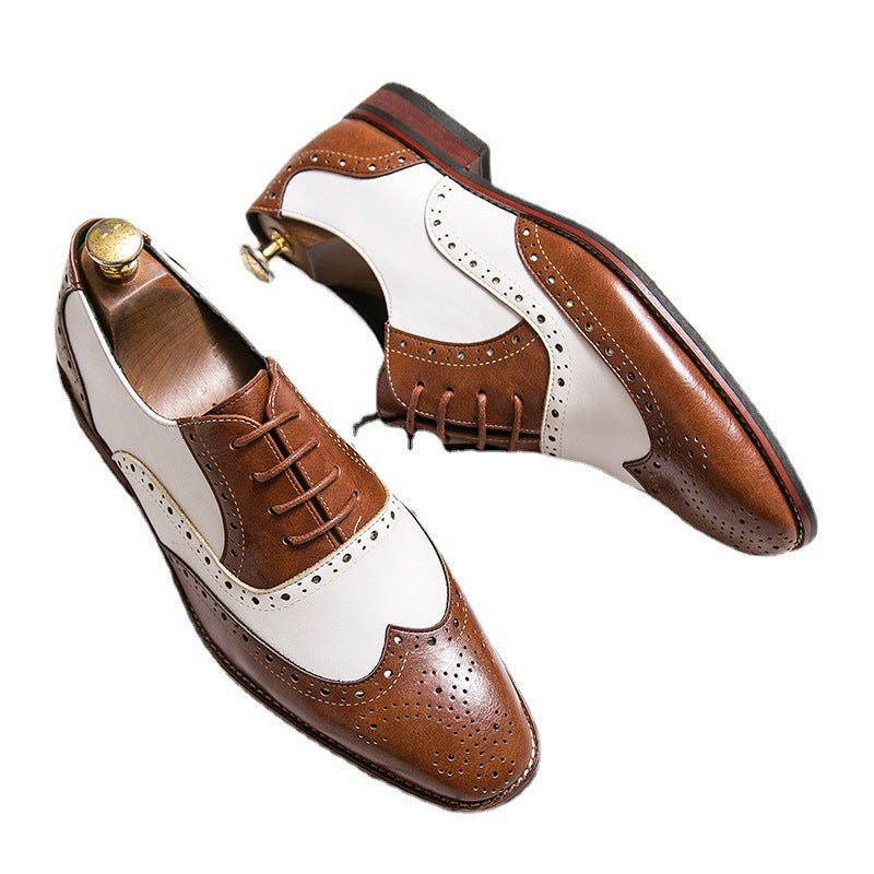 Damen elegante Brogues aus hochwertigen Leder mit klassischem Design EB