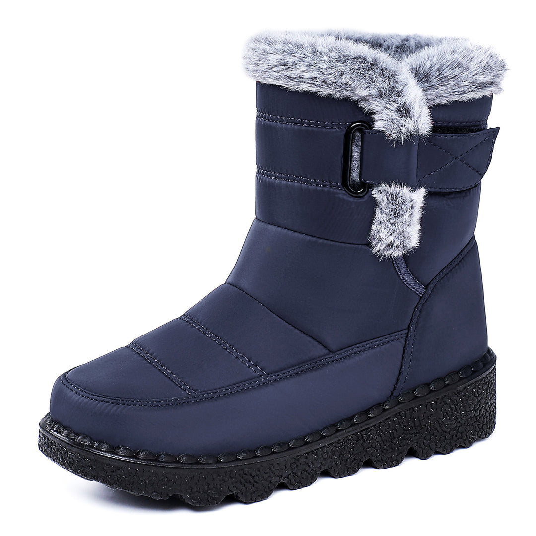 Damen Isolierte Winterstiefel mit weichem Innenfutter und praktischen Schnallen EB