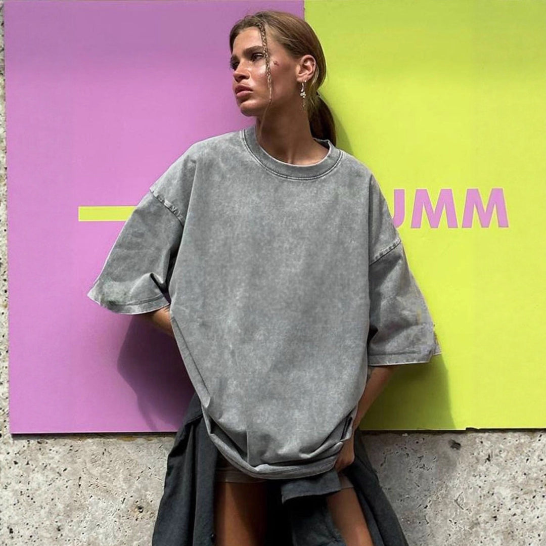 Damen Oversized T-Shirt aus hochwertiger Baumwolle EB