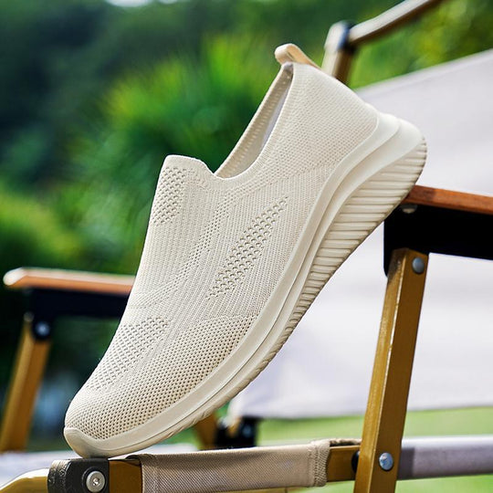 Herren Leichte Slip-On Sport Sneakers mit Atmungsaktivem Strickdesign EB
