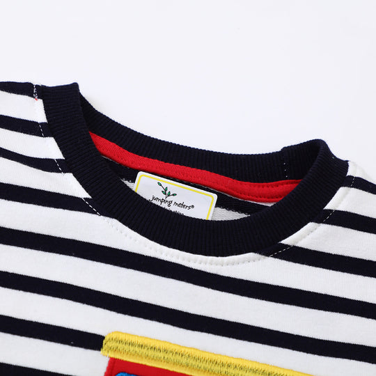 Jungen Sweatshirt mit kreativem Traktor-Design EB