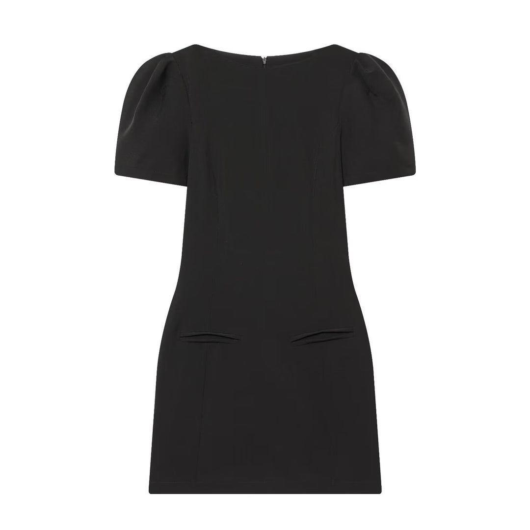 Damenkleid mit Puffärmeln und tailliertem Schnitt EB