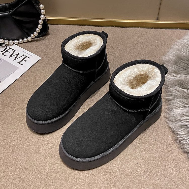 Damen Gemütliche Fleece-Stiefeletten EB